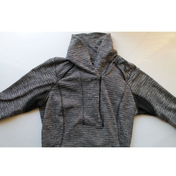 Lululemon Think Fast Pullover Coco Pique Black Size 4 Rulu - Picture 5 of 8